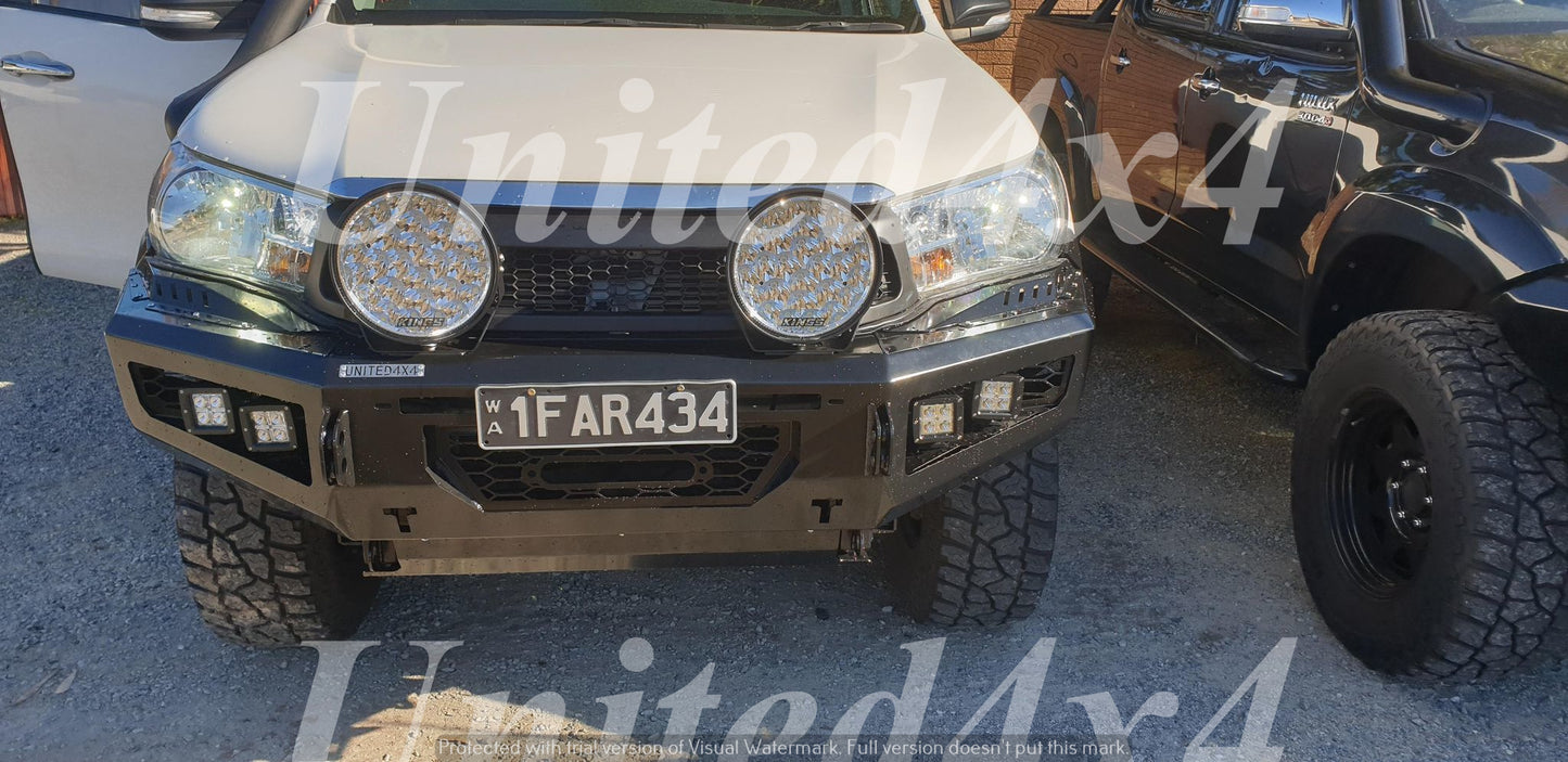 Loopless Steel Winch Bar Suit Toyota Hilux N80 ( 2015 - 2021)