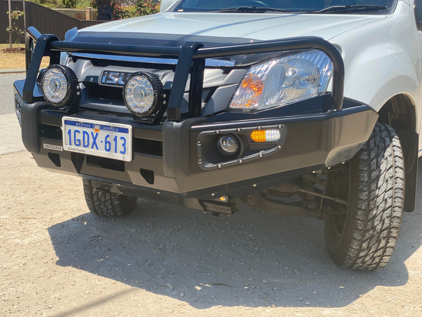 United4x4 - Premium Deluxe Steel Winch Bar To Suit Suit Isuzu Dmax ( 2012 - 2017)
