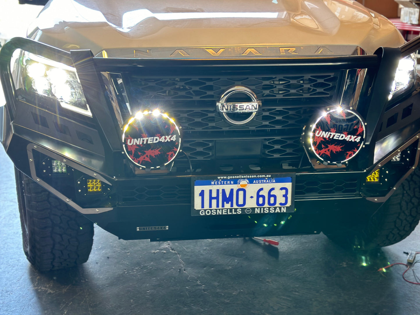 Premium Deluxe Steel Winch Bar Suit D23 Navara NP300 ( 2020+ )