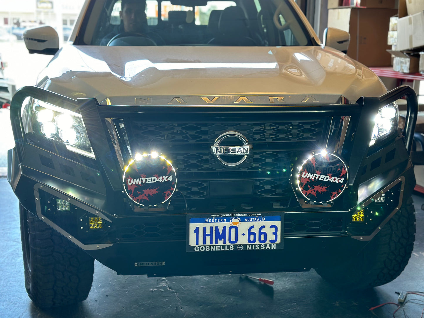 Premium Deluxe Steel Winch Bar Suit D23 Navara NP300 ( 2020+ )