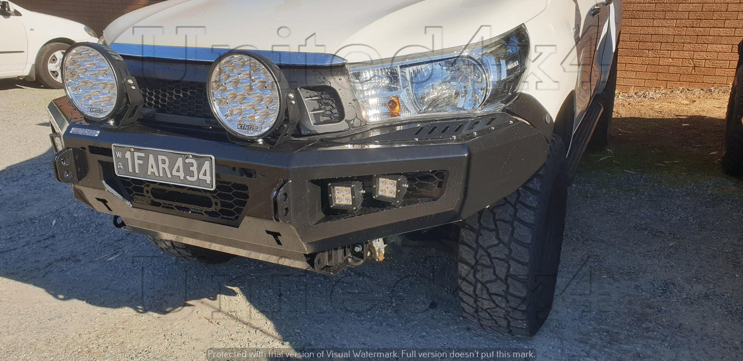 Toyota Hilux Loopless steel winch bar N80 2015 - 2021