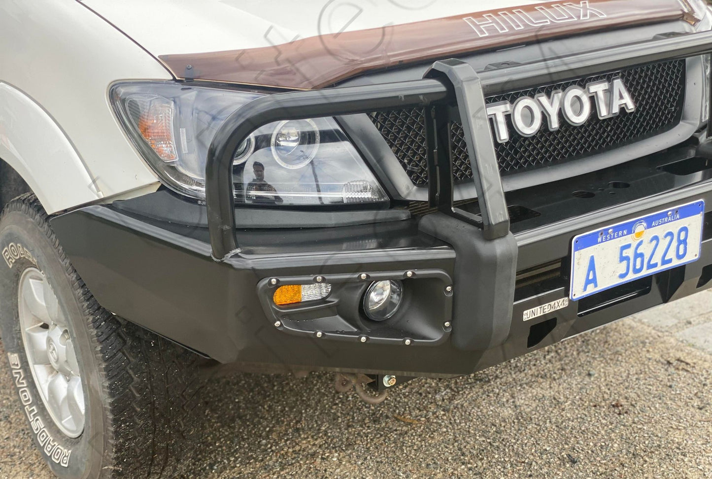 United4x4- To Suit Toyota Hilux N70(2005 - 2011) Angel eye Project Head Light