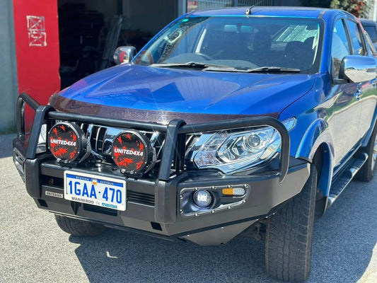 United4x4- Premium Deluxe Winch Bar- To suit Mitsubishi Triton MQ 2015-2019