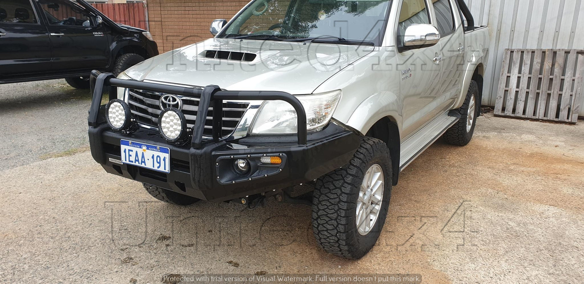United4x4 - Premium Deluxe Steel Winch Bar To Suit Toyota Hilux N70