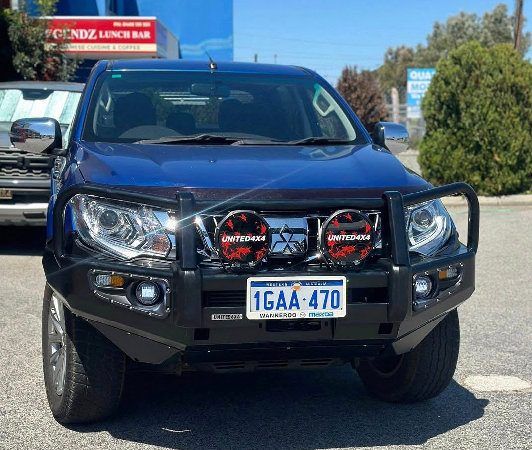 United4x4- Premium Deluxe Winch Bar- To suit Mitsubishi Triton MQ 2015-2019